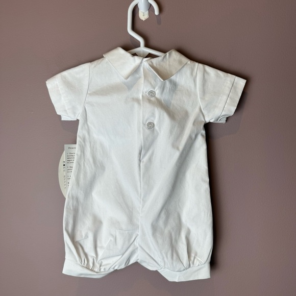 Little Things Mean A Lot Tyler White Romper NB - Picture 5 of 12